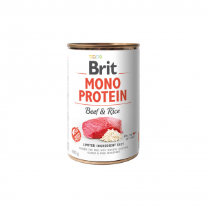 Brit Care kons. šunims Mono Protein Beef&Rice 400g